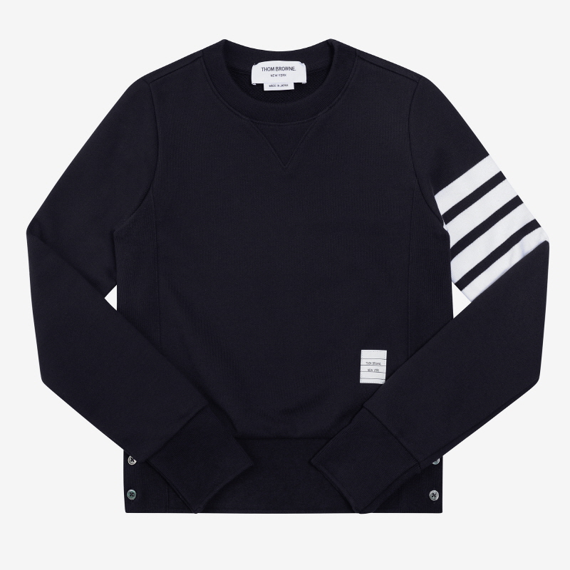 その他 THOM BROWNE Thom Browne Sweaters Blue (FJT002A 00535415) Classic Loopback 4 Bar Sweatshirt | Thom Browne